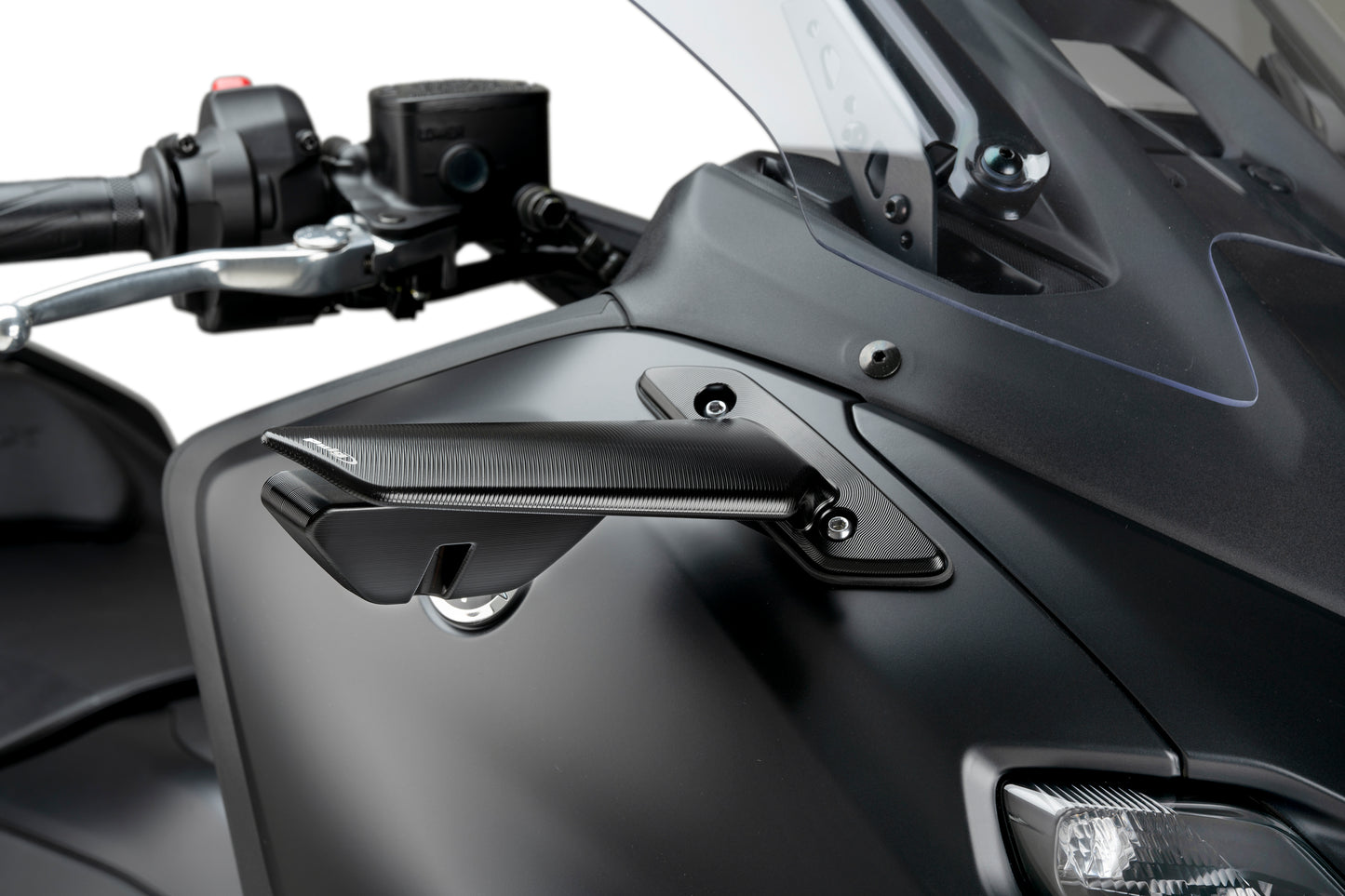 Puig Rearview Black Mirror Aileron Yamaha T-MAX 560 2022-2024, TECH MAX 2022-2024