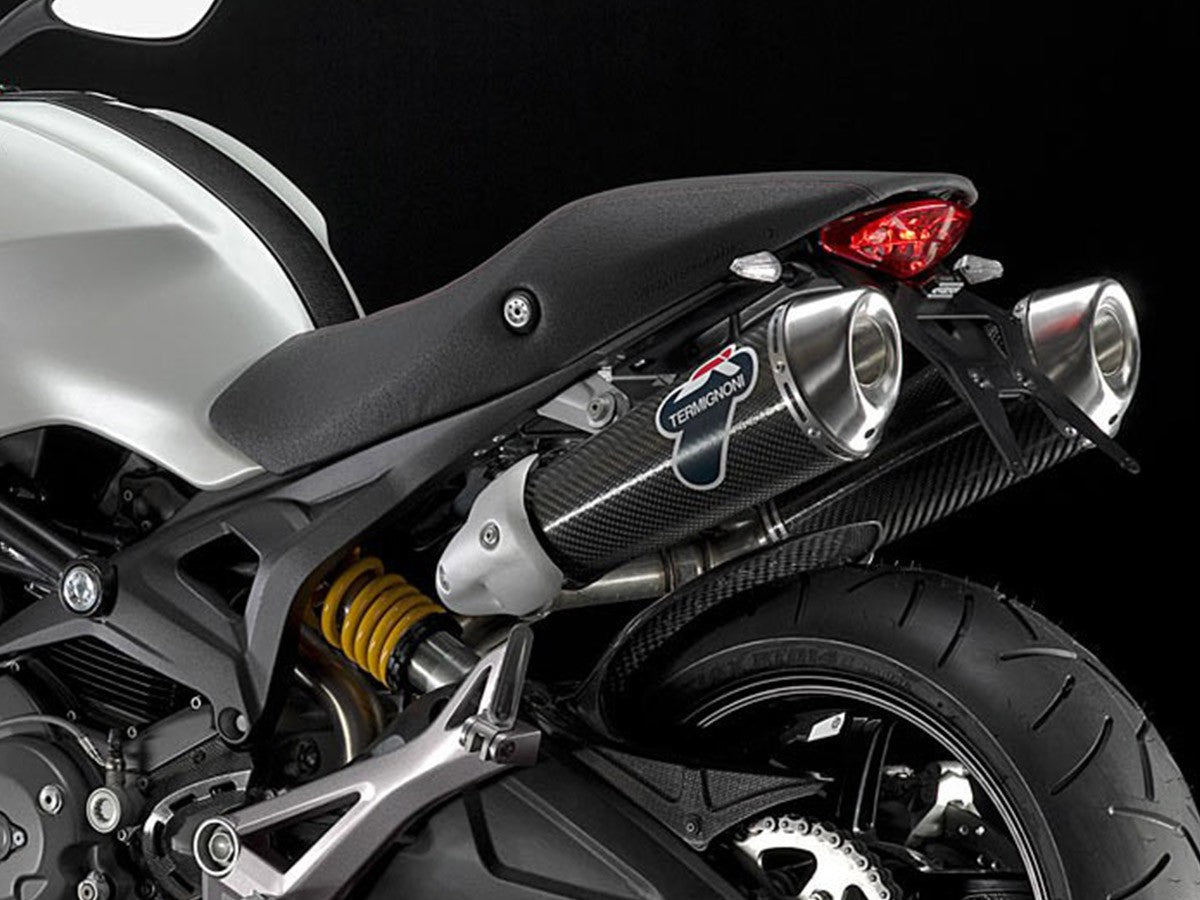 Termignoni Racing Silencers Carbon Pair Of Ducati Monster 2008-2014 - Adventure Parts