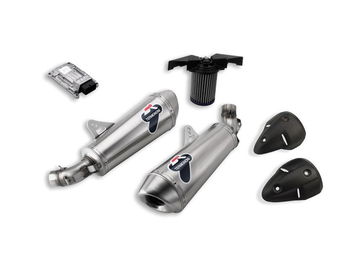 Termignoni Exhaust Pair Of Approved Silencers Ducati Monster 2008-2014 - Adventure Parts