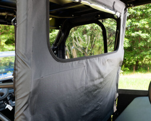 Seizmik Windshield Soft Rear & Dust Panel – Kawasaki Mule Pro FX/FXT - Adventure Parts