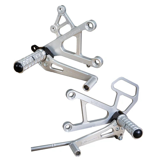Woodcraft Rearset - STD/GP Shift Kawasaki Ninja ZX6 2003-2004 - Adventure Parts