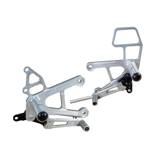 Woodcraft Rearset - STD/GP Shift Kawasaki Ninja ZX-6R 2005-2006 - Adventure Parts