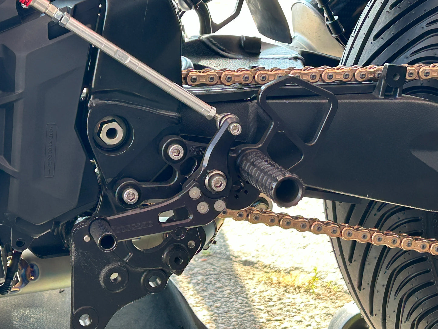 Woodcraft Complete GP Shift Rearset Kit W/Pedals Suzuki GSX-8R 2024 - Adventure Parts