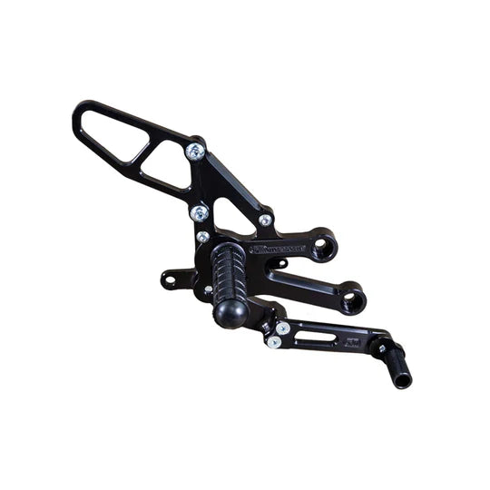 Woodcraft Complete Rearset Kit w/ Pedals Yamaha YZF-R7 2022-2024