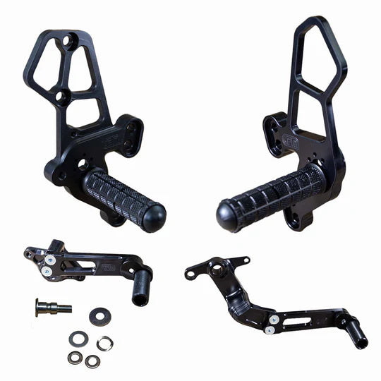 Woodcraft Rearset Kit, Complete W/Pedals Yamaha XSR900 2022-2024