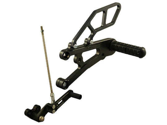 Woodcraft Rearset - GP Shift w/o QS - RACE USE ONLY (No Side Stand) Triumph Daytona 675 2013-2017 - Adventure Parts