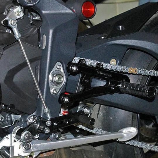 Woodcraft Rearset - GP Shift w/QS Triumph Daytona 675/R 2013-2017 - Adventure Parts