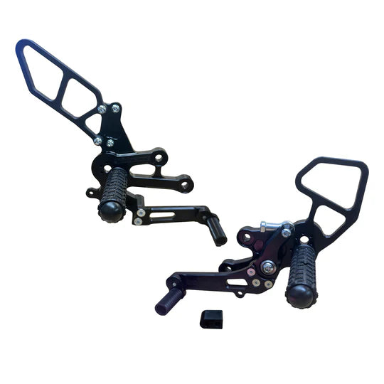 Woodcraft Complete GP Shift Rearset Kit W/Pedals Suzuki GSX-8R 2024 - Adventure Parts