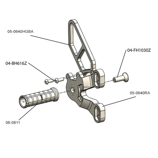 Woodcraft Shifter - Clear Ducati 848/1098/1198/848 EVO 2007-2013 - Adventure Parts