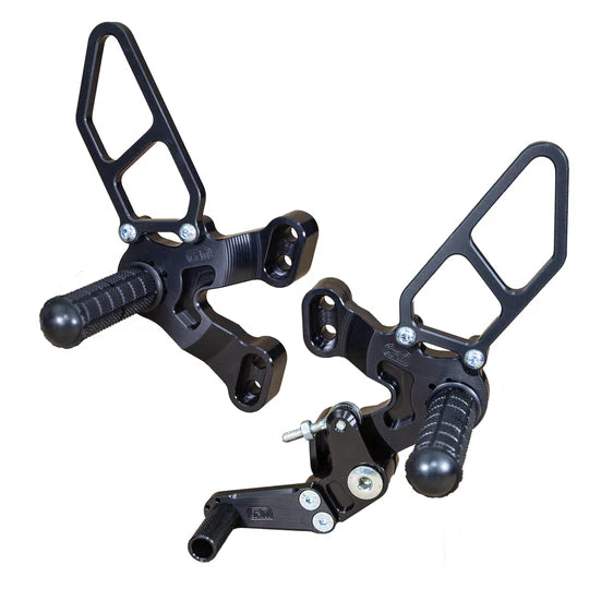 Woodcraft Rearset GP w/Shift Pedal (Factory QS) Ducati 1198SP/848 EVO 2008-2013 - Adventure Parts
