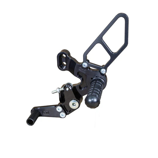 Woodcraft Rearset GP w/Shift Pedal (Factory QS) Ducati 1198SP/848 EVO 2008-2013 - Adventure Parts