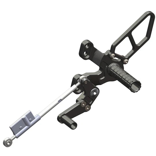 Woodcraft Rearset GP w/Shift Pedal (Factory QS) Ducati 1198SP/848 EVO 2008-2013 - Adventure Parts
