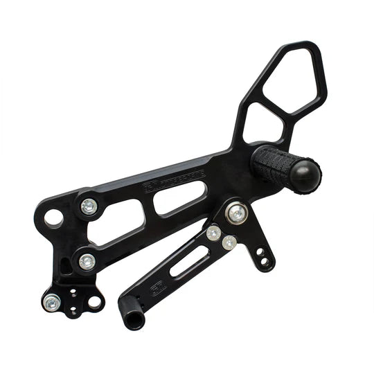 Woodcraft Complete Rearset Kit w/ Pedals - STD/GP Shift KTM RC390 2022-2024 - Adventure Parts