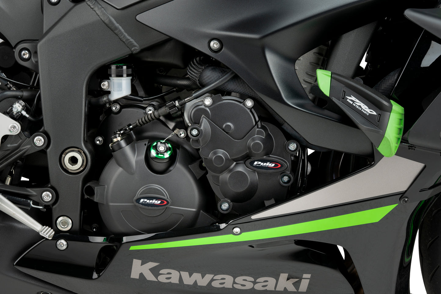 Puig Engine Covers Kawasaki Ninja ZX-6R 2009-2025, 636 2013-2017