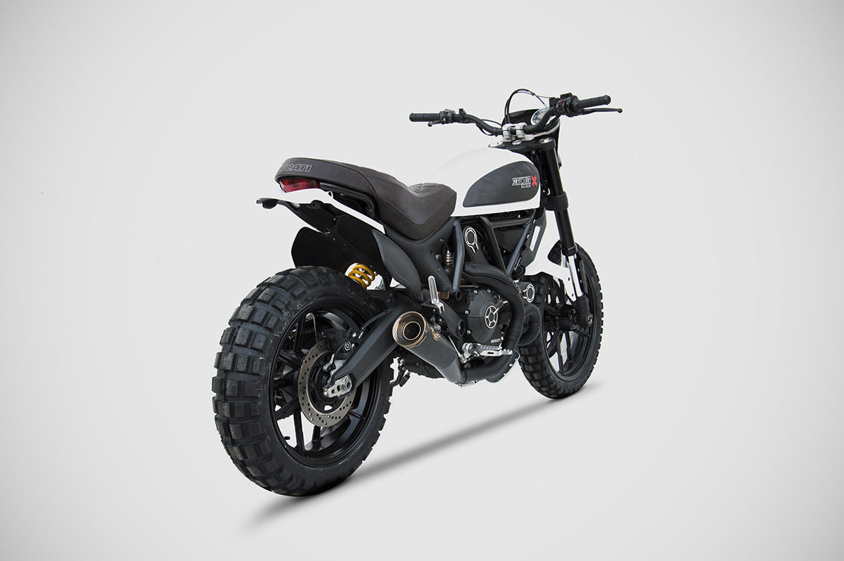 ZARD Exhaust Zuma" Slip-On Ducati Scrambler 800 2017-2020 - Adventure Parts