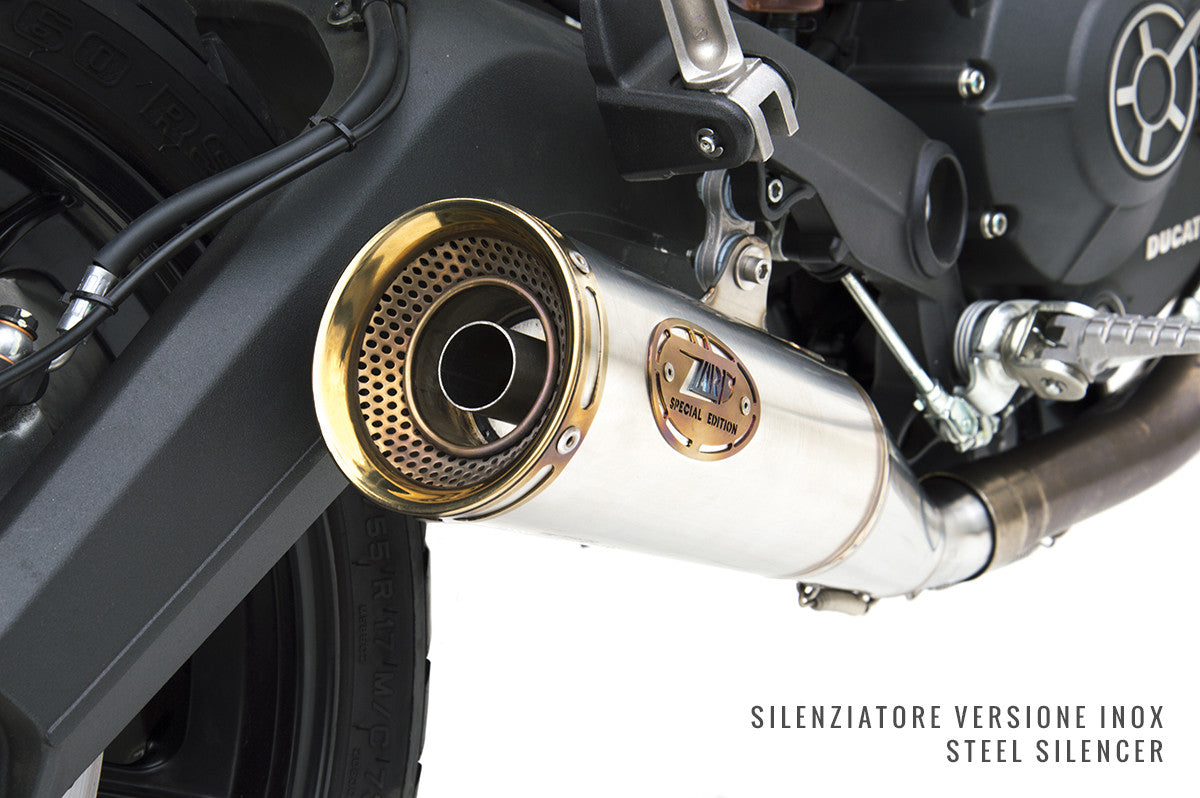 ZARD Exhaust Zuma" Slip-On Ducati Scrambler 800 2017-2020 - Adventure Parts