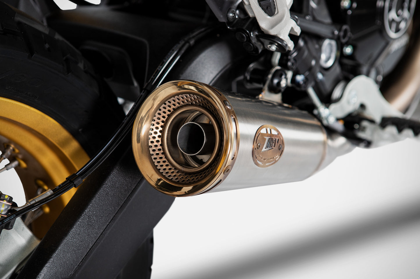 ZARD Exhaust Slip-On "Zuma" Ducati Scrambler Desert Sled 800 2021-2022 - Adventure Parts