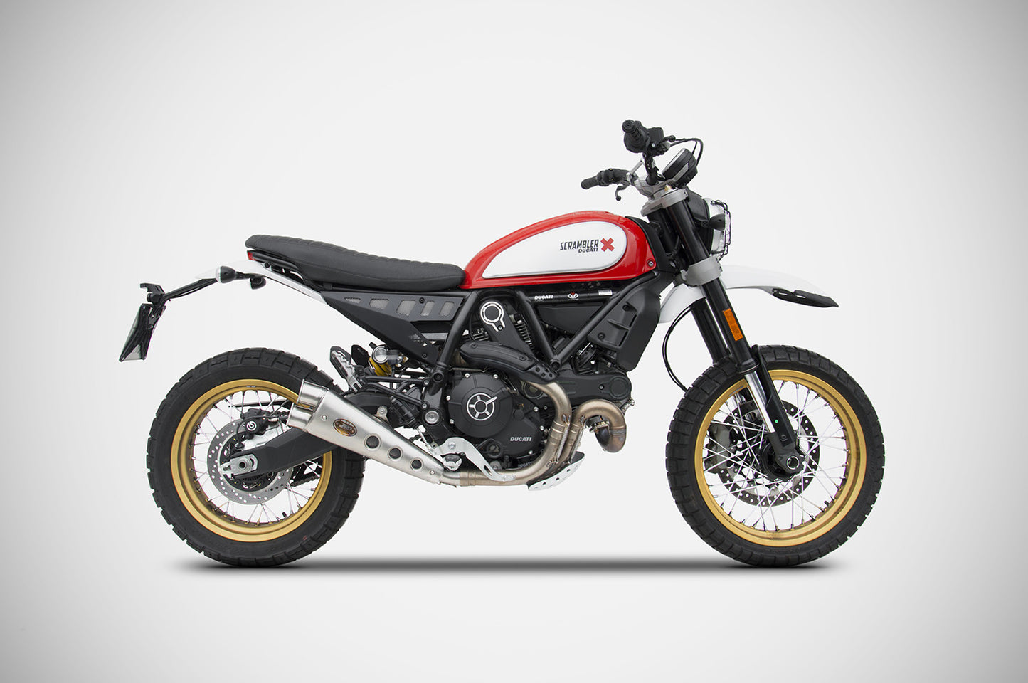 ZARD Exhaust Slip-On "Special Ed." Ducati Scrambler Desert Sled 800 2017-2020 - Adventure Parts