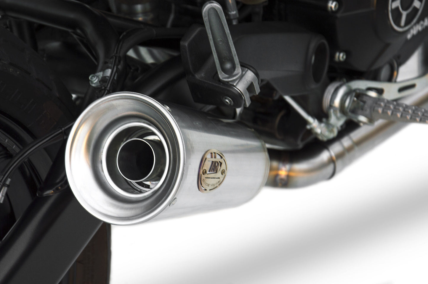 ZARD Exhaust Slip-On "Conical" Ducati Scrambler Sixty2 2016-2019 - Adventure Parts