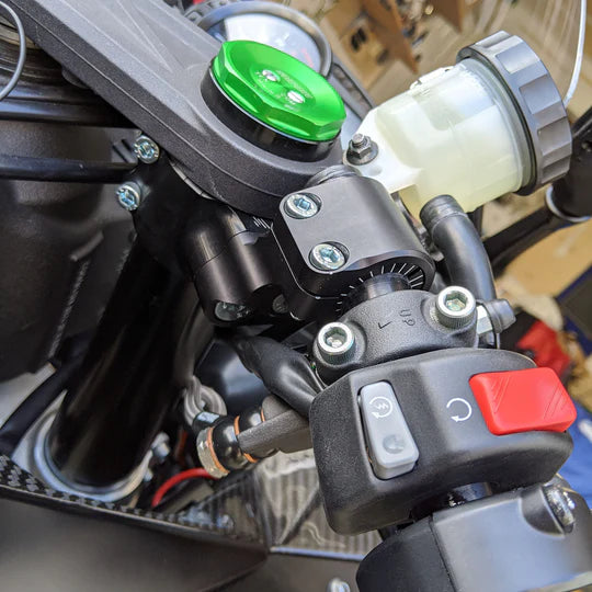 Woodcraft 35MM Rise Side Mount Adjustable Clip ons Kawasaki ZX-6R 2013-2025 - Adventure Parts