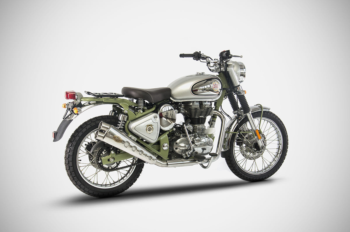 ZARD Exhaust Slip-On Royal Enfield Bullet 500 Trials 2019-2020 - Adventure Parts