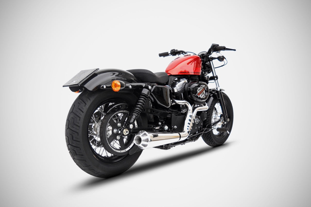 ZARD "Conical" Full Kit Exhaust Harley Davidson Sportster 883 1200 2003-2013 - Adventure Parts