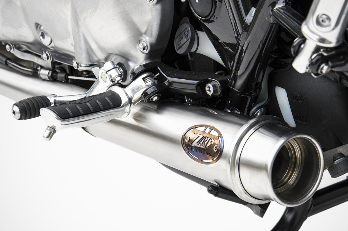 ZARD Slip-On Exhaust With Oem Catalyzer Kit Triumph Bonneville T100 2017-2020