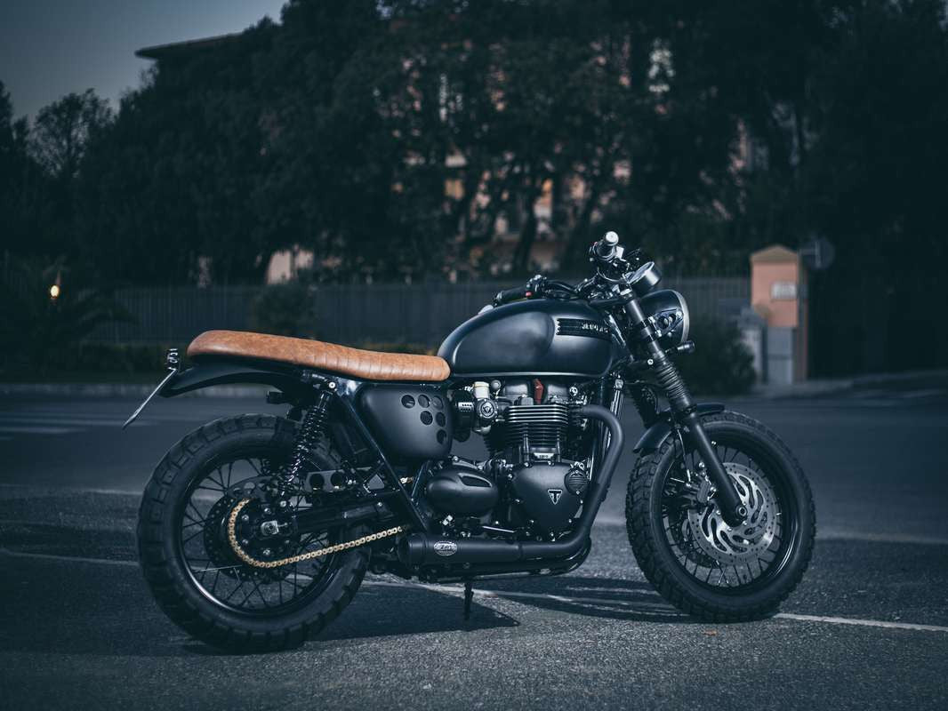ZARD Slip-On Exhaust With Oem Catalyzer Kit Triumph Bonneville T100 2017-2020