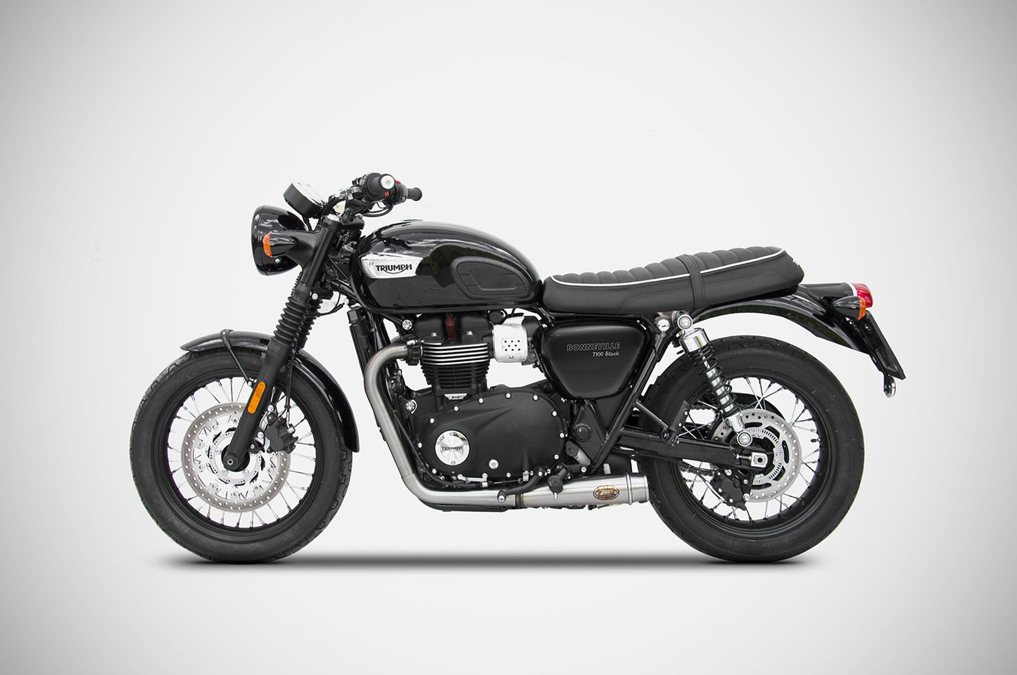 ZARD Exhaust Racing Full Kit Triumph Bonneville T100 2021-2023