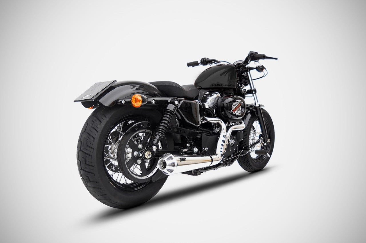 ZARD "Conical" Full Kit Exhuast Harley Davidson Sportster 883 1200 2014-2016 - Adventure Parts