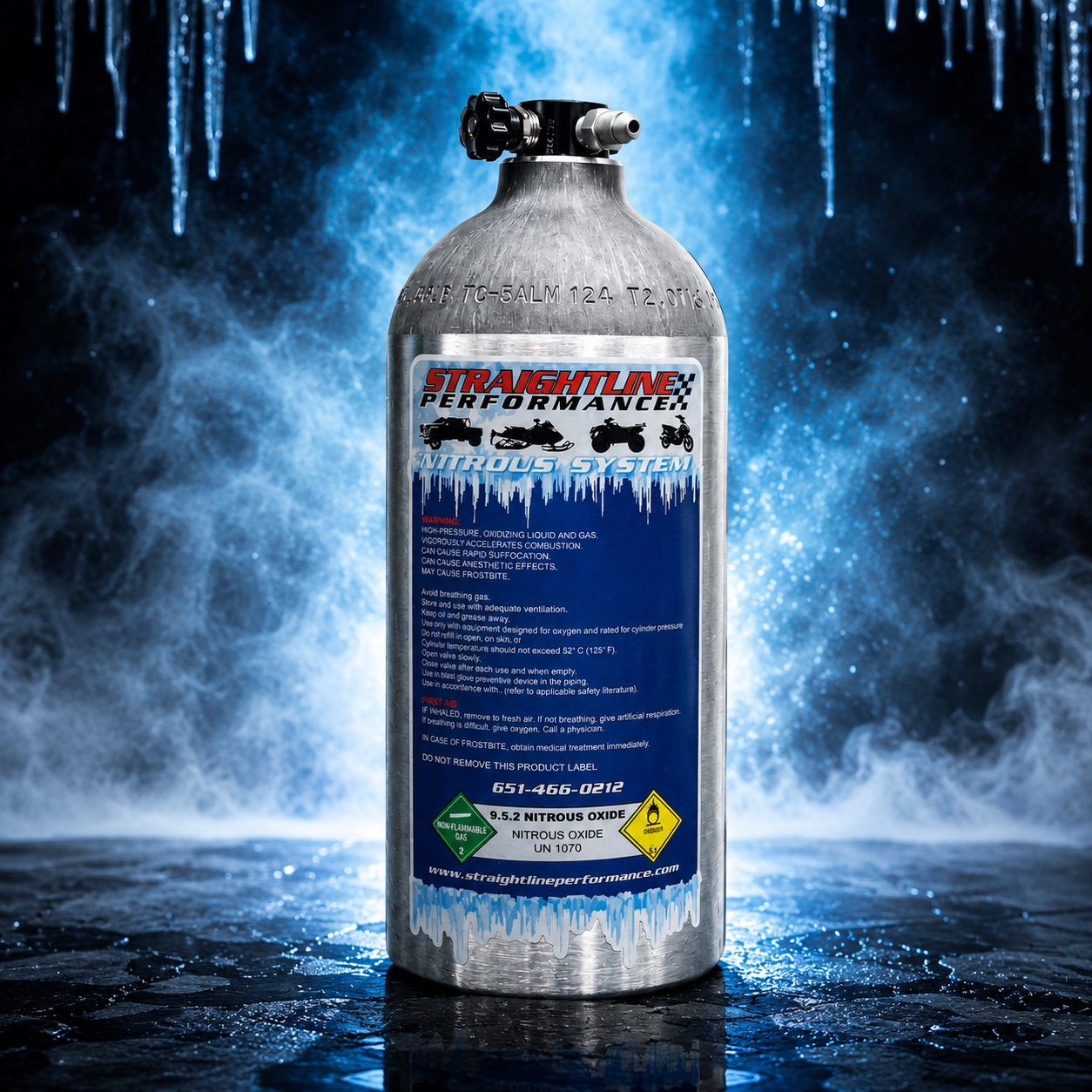 Straightline Performance 2.5lb Nitrous Bottle (non-siphon tube) 2003-2022