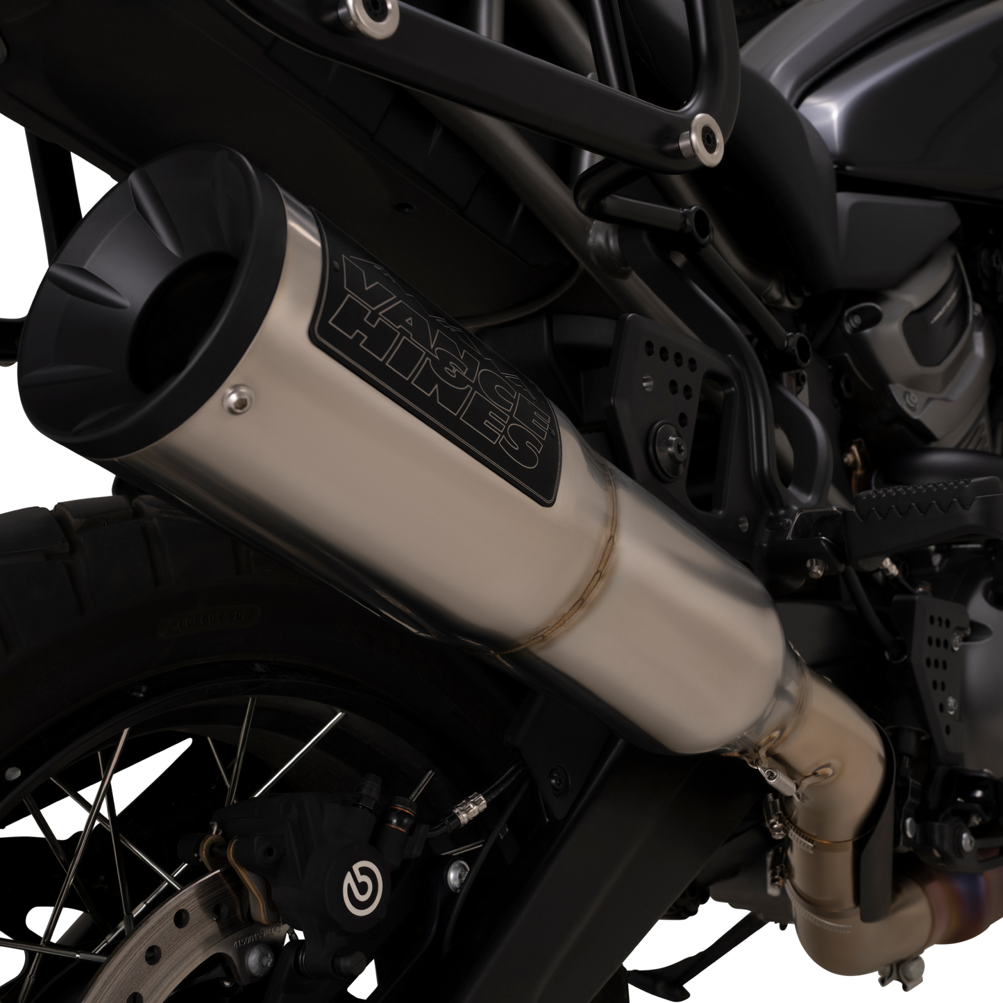 Vance & Hines Slip-On Adventure Hi-Output 450 Brushed 2021-2024
