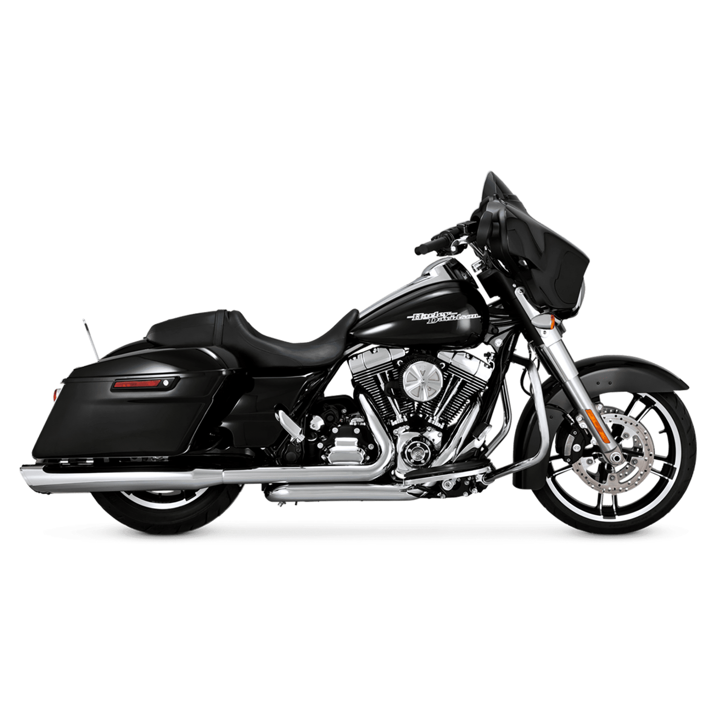 Vance & Hines Slip-On Twin Slash Round Chrome 2024-2025 - Adventure Parts