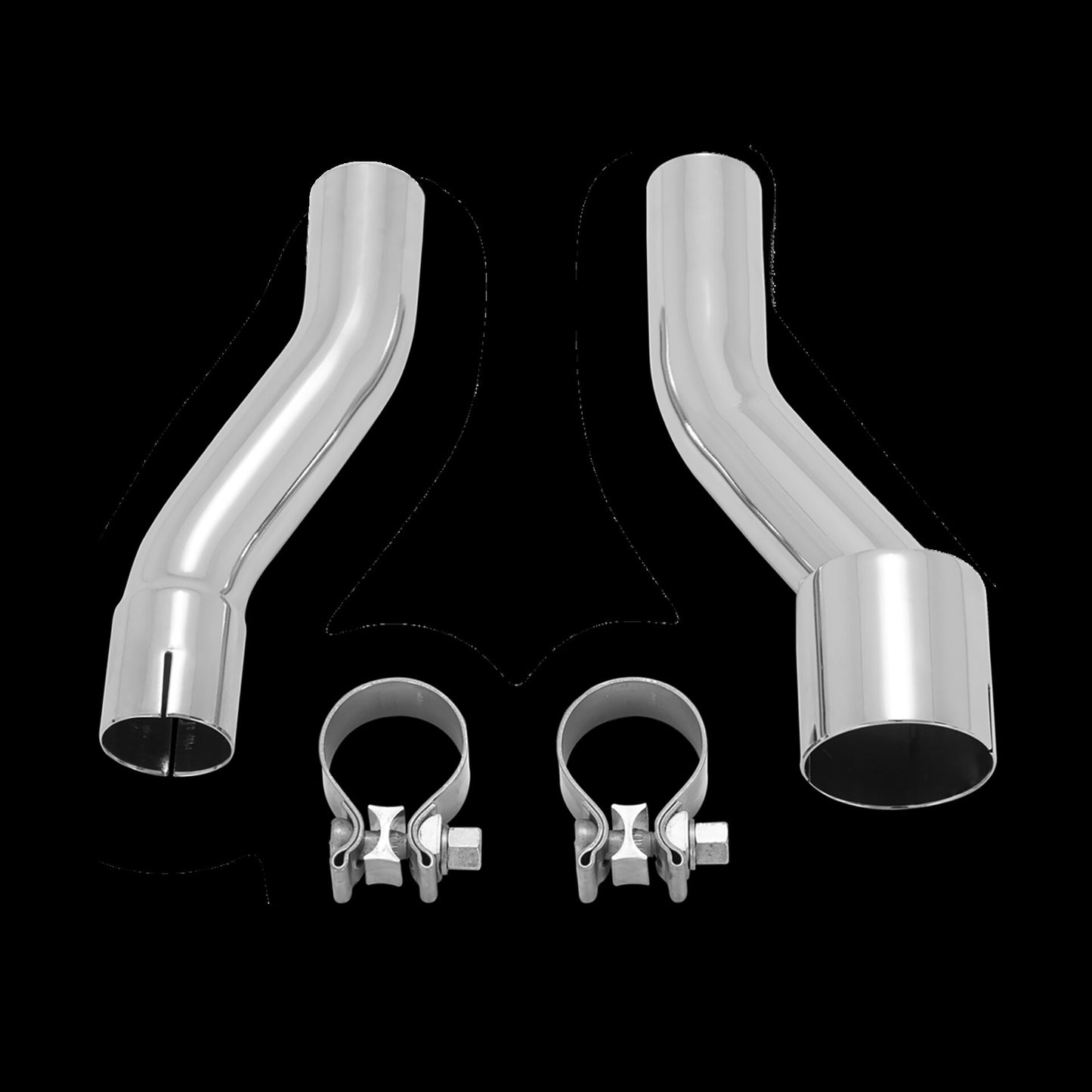 Vance & Hines Slip-On Tri Glide Adaptor Kit Chrome 2009-2016