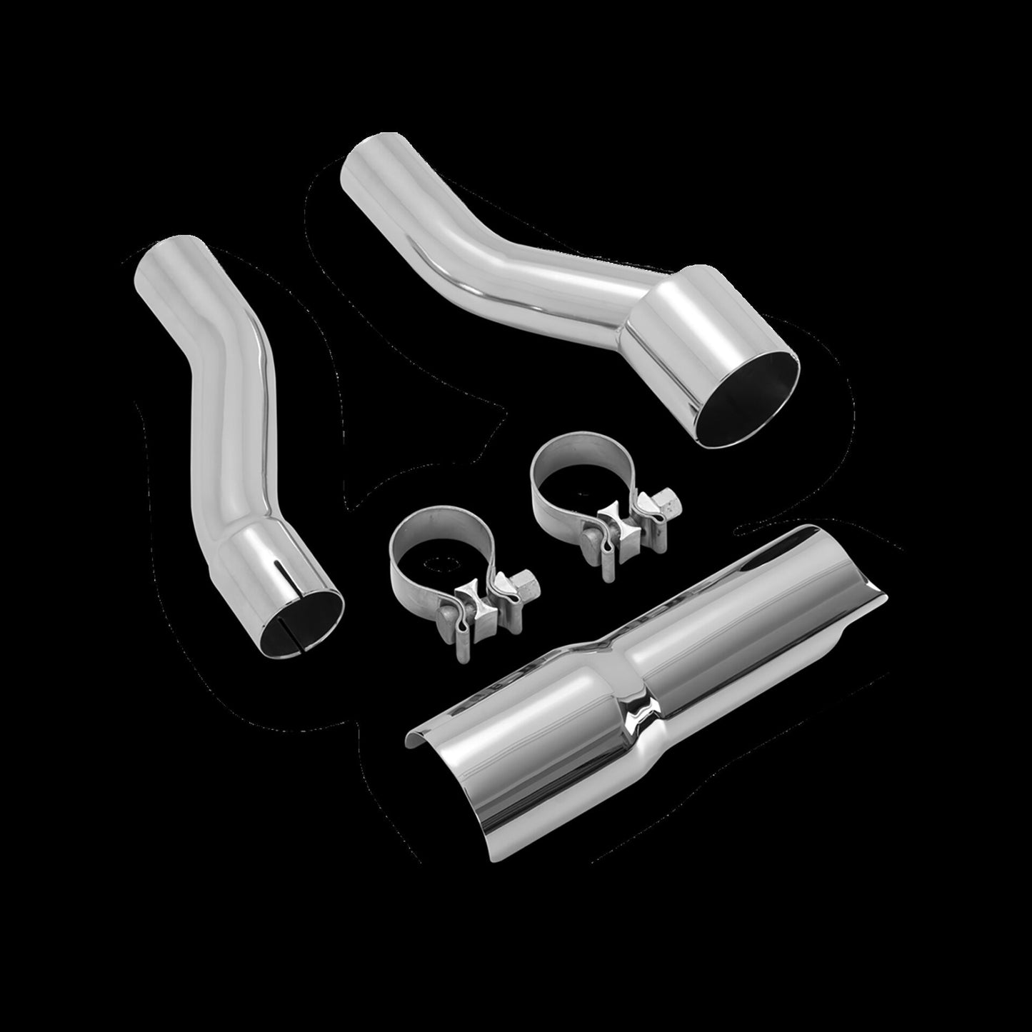 Vance & Hines Slip-On Tri Glide Adaptor Kit Chrome 2009-2016