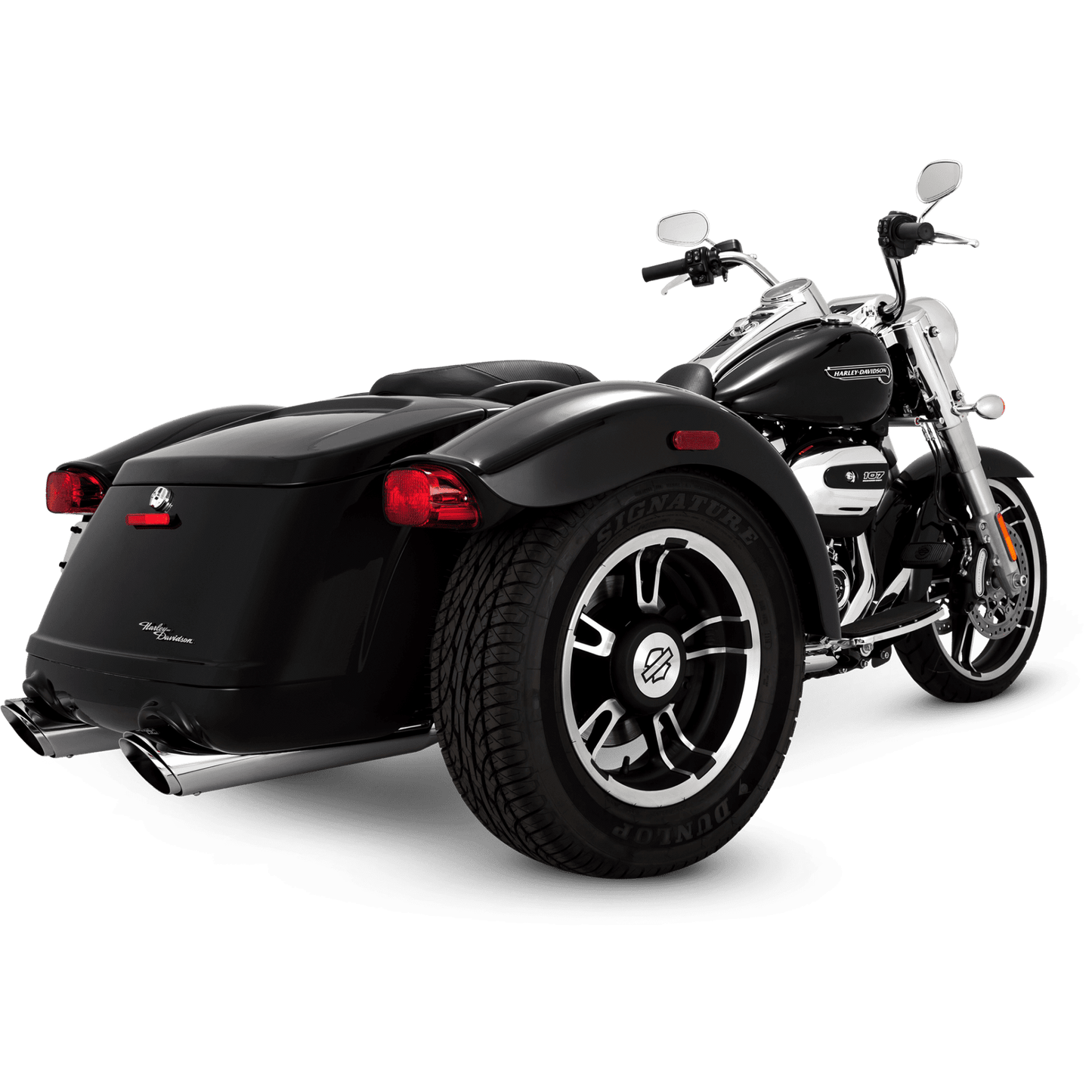 Vance & Hines Slip-On Twin Slash Round Chrome 2023-2025 - Adventure Parts