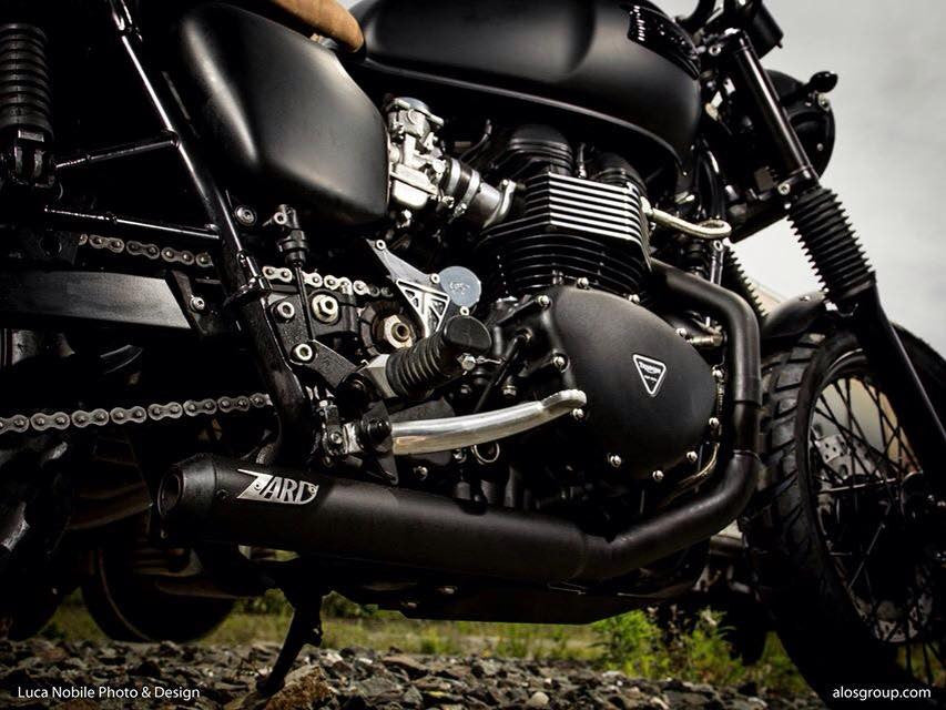 ZARD Full Kit "Cross" Injection Exhaust Triumph Thruxton 900 2008-2016