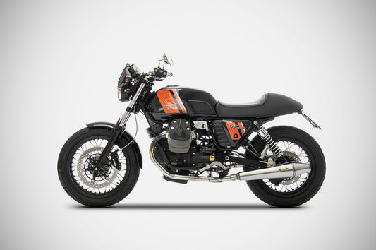 ZARD Exhaust Slip-Ons "Conical" Moto Guzzi V7Ii Stone 2013-2017 - Adventure Parts