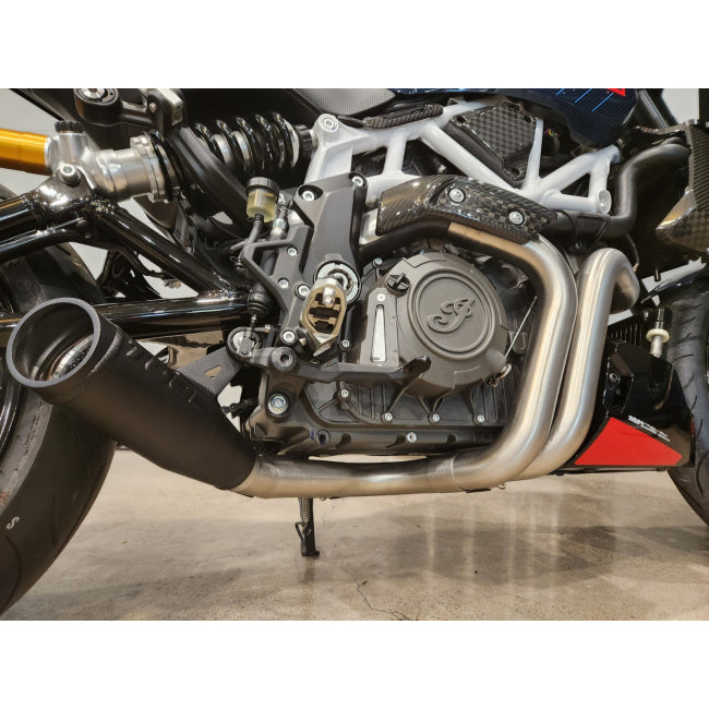Toce Low Mount Sport Edition Race Exhaust - Indian FTR1200 / FTR1200S / Sport / Carbon / R - Adventure Parts