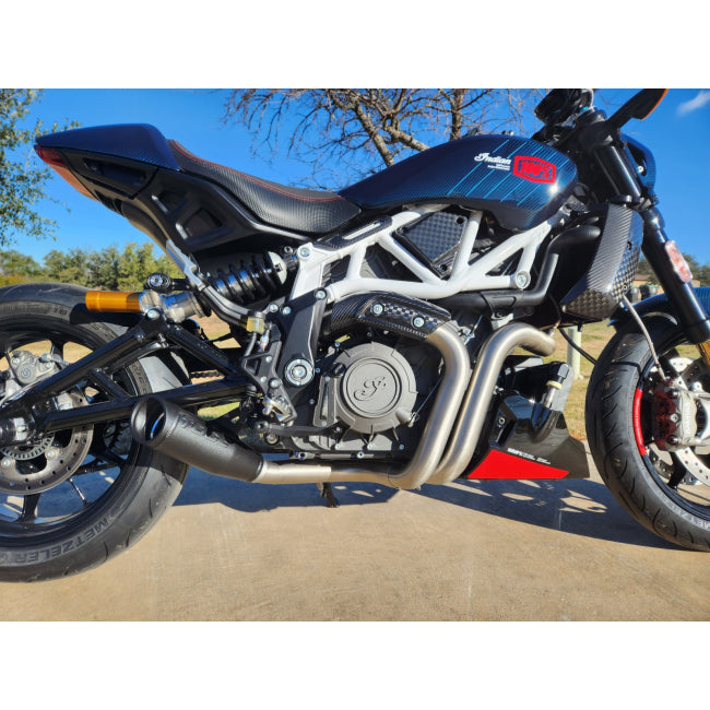 Toce Low Mount Sport Edition Race Exhaust - Indian FTR1200 / FTR1200S / Sport / Carbon / R - Adventure Parts
