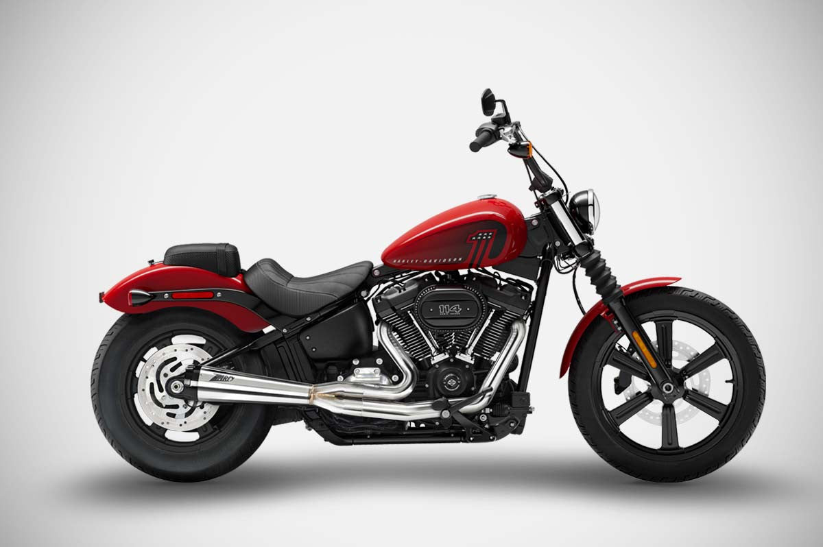 ZARD Full Kit 2:1 Exhaust Harley Davidson Street Bob 114 2017-2024 - Adventure Parts