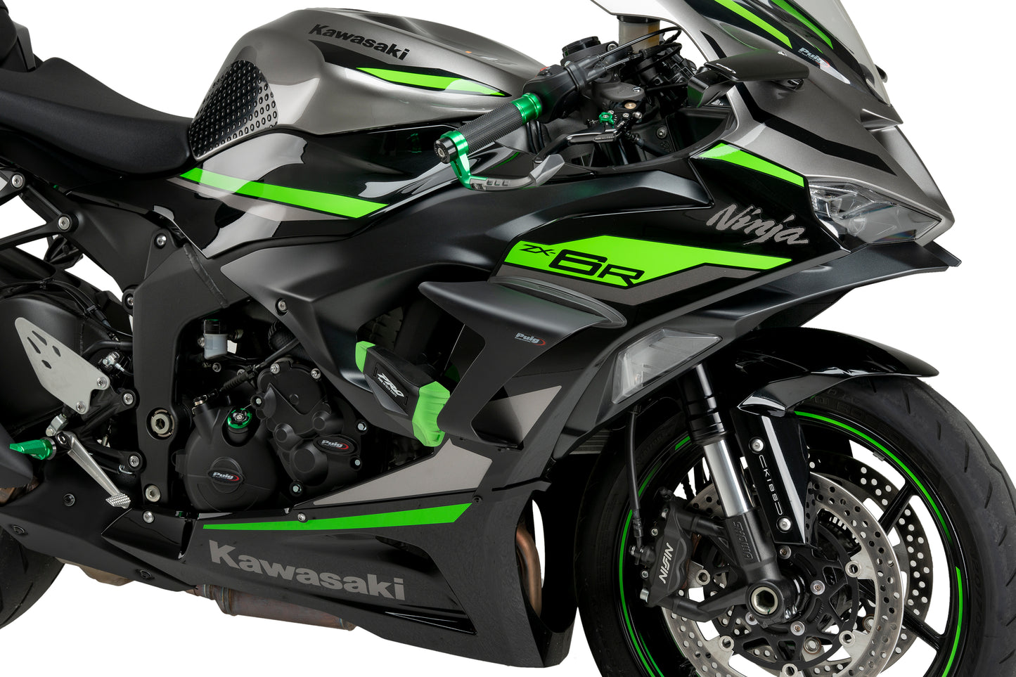 Puig Pro 2.0 Frame Sliders Kawasaki Ninja ZX-6R 2024-2025