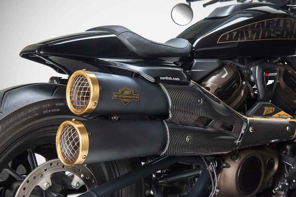ZARD "120Th" Slip-On Kit Exhaust Harley Davidson Sportster S 2021-2024 - Adventure Parts