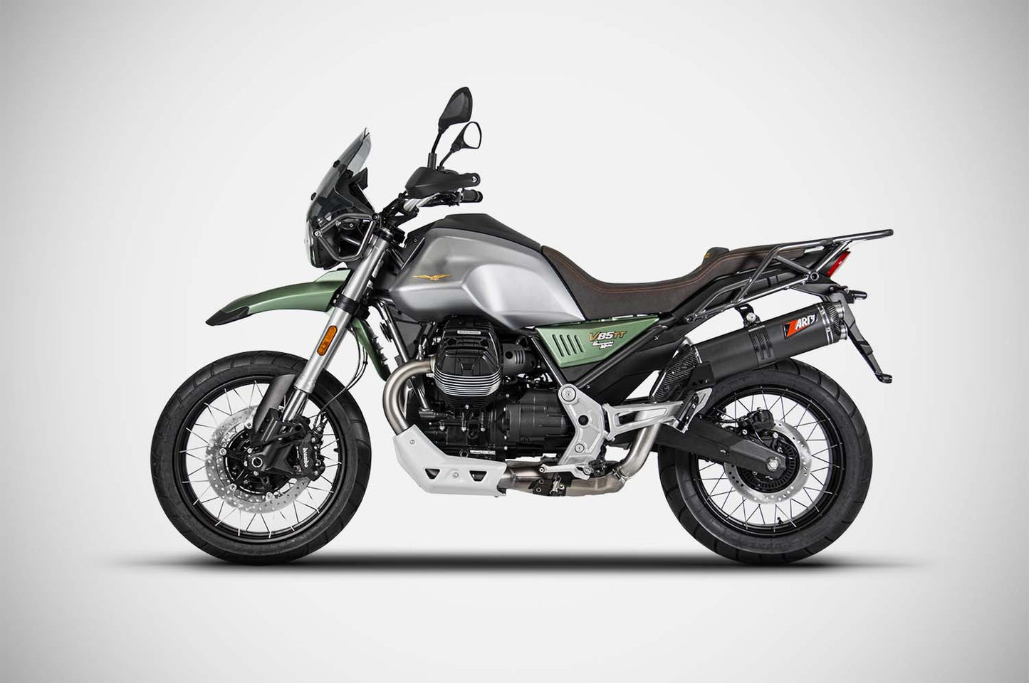 ZARD Exhaust Slip-On Moto Guzzi V85 Tt 2019-2023 - Adventure Parts