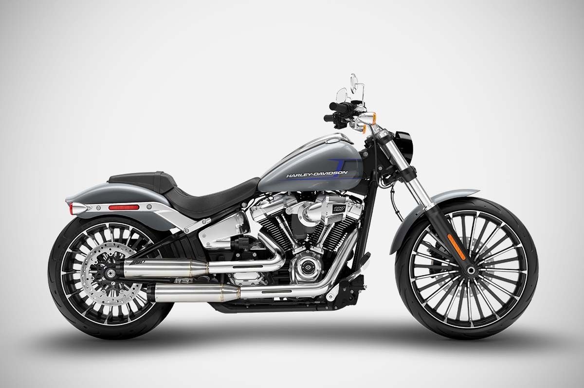 ZARD Slip-Ons Overlapped Exhaust Harley Davidson Breakout 117 2017-2024 - Adventure Parts