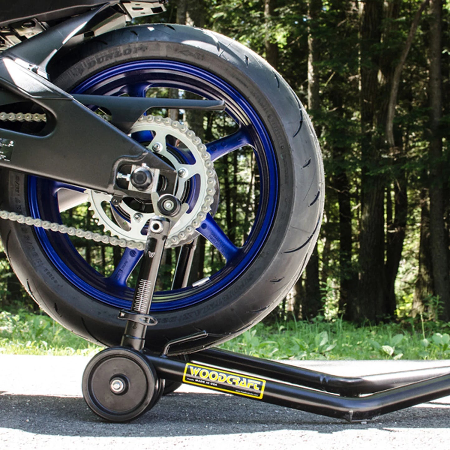 Woodcraft Adjustable Rear Spool Motorcycle Stand - Adventure Parts