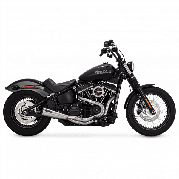 Vance & Hines Slip-On Stainless 2-Into-1 Upsweep Brushed 1991-2009 - Adventure Parts