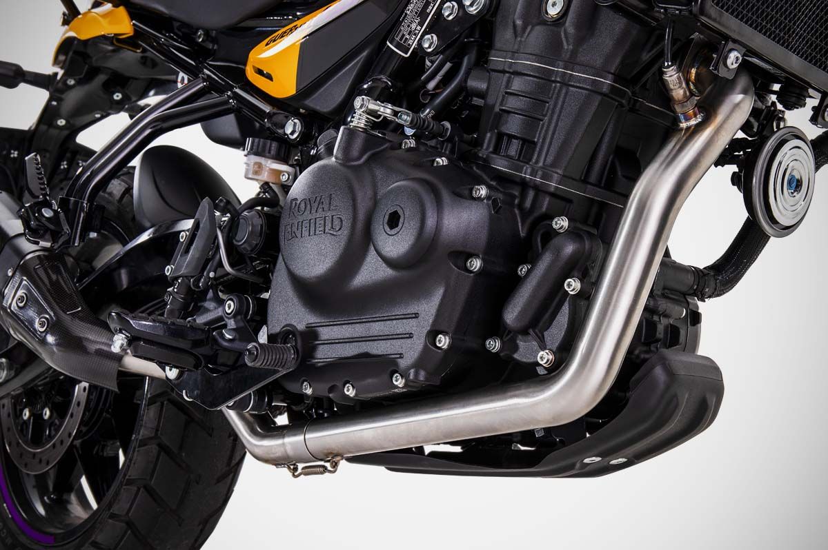 ZARD Front Header Decat Royal Enfield Guerrilla 450 2024-2025 - Adventure Parts