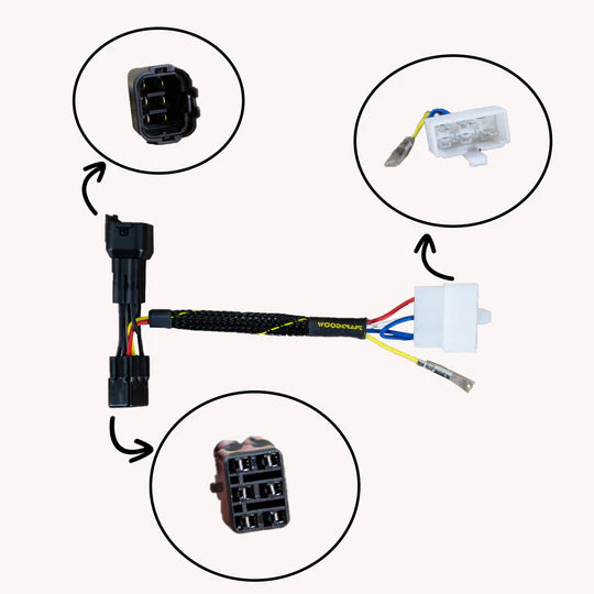 Woodcraft Keyswitch Elimination Harness Kawasaki Ninja ZX-12R 2000-2001 - Adventure Parts