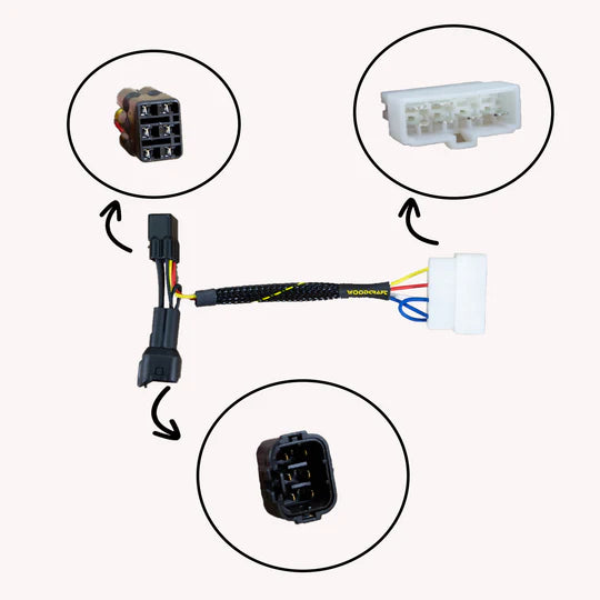 Woodcraft Keyswitch Elimination Harness Kawasaki ZX-12R 2002-2006 - Adventure Parts
